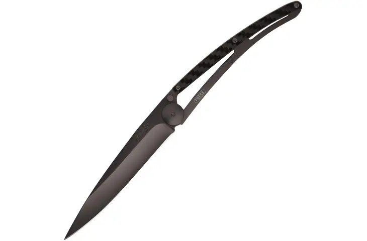 Deejo Black Carbon Fiber 37g Folding Knife